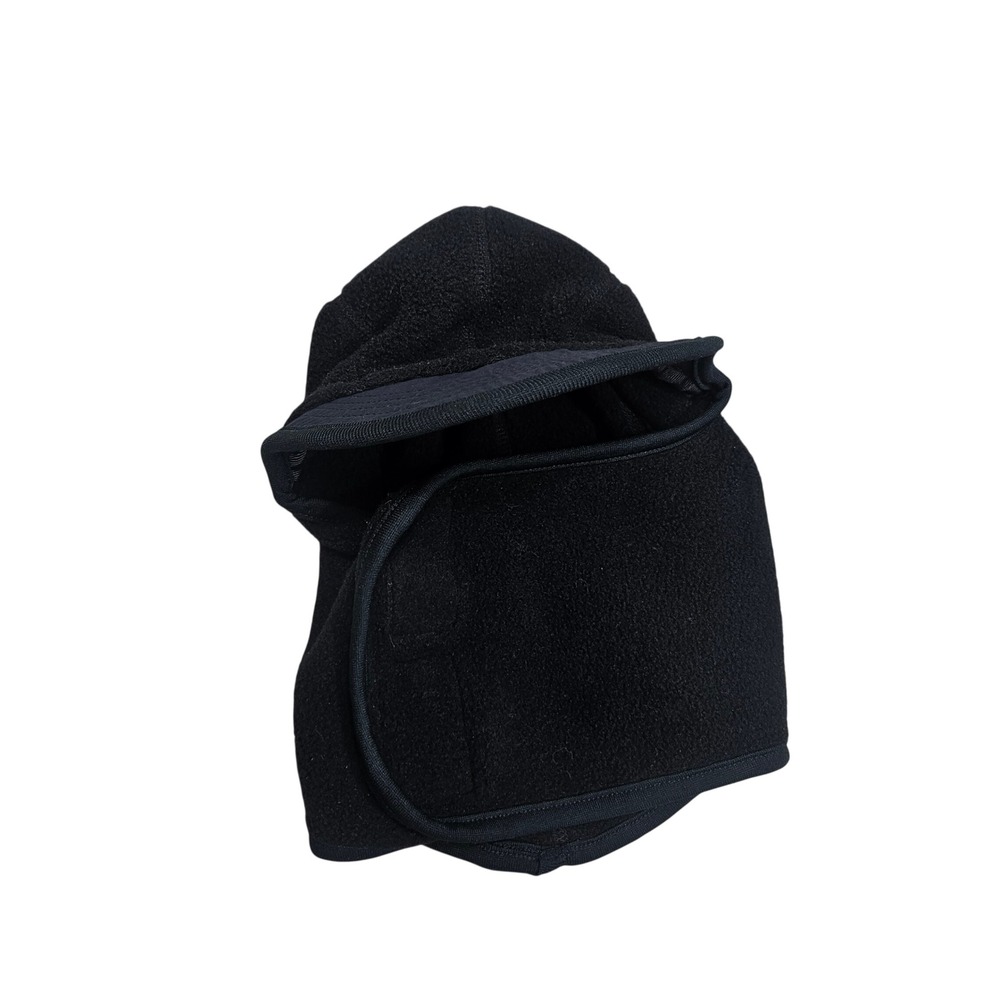 REI Vintage Balaclava Hood UnisexBlack Fleece Brimmed Neck Wrap Winter Gorpcore